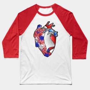 Geometric heart Baseball T-Shirt